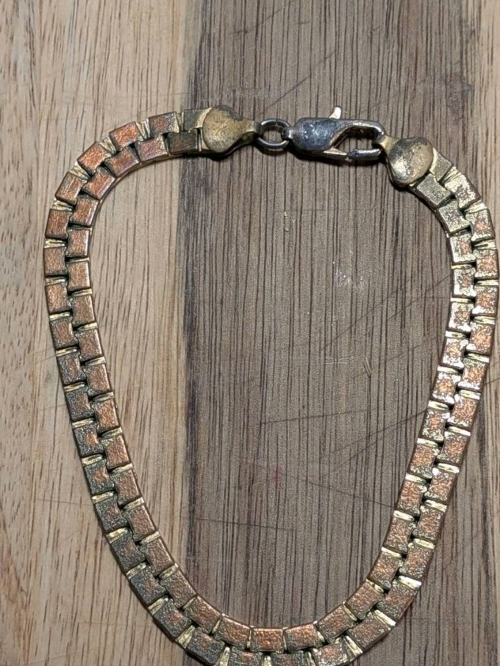 Vintage Gold Toned Or Plated Bracelet Marked Korea 9"